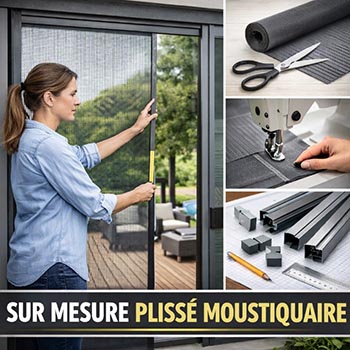 Moustiquaire sur mesure – exemple de pose pour porte et fenêtre